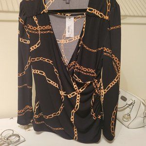 Black chain blouse